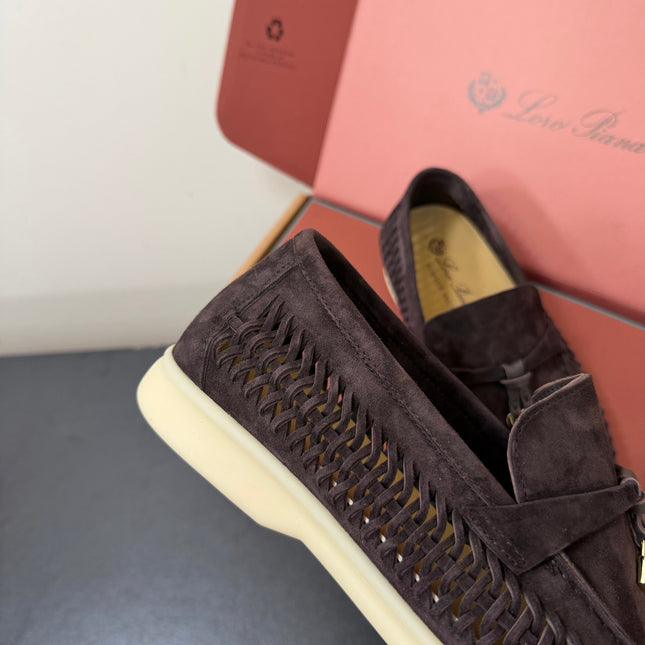 LP 26S CHARM LOAFERS IN PURPLISH BROWN SUEDE