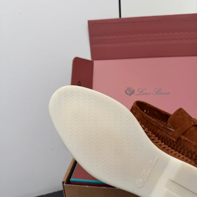LP 26S CHARM LOAFERS IN RUST BROWN SUEDE