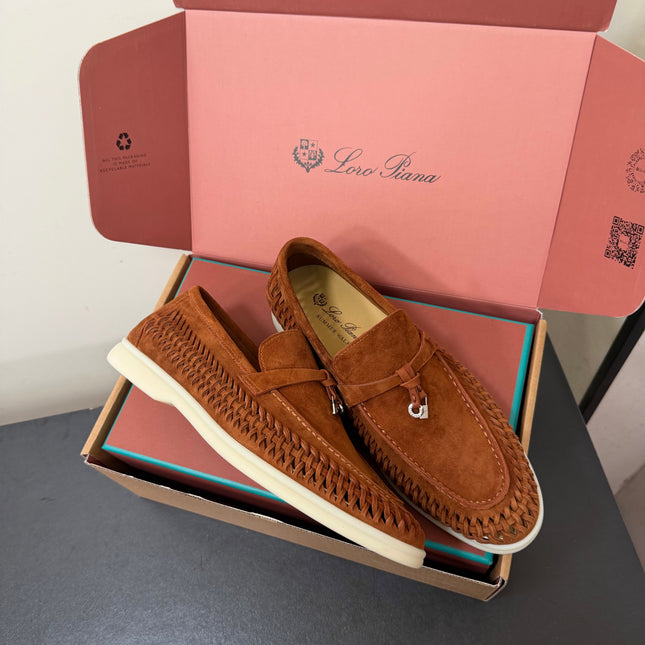 LP 26S CHARM LOAFERS IN RUST BROWN SUEDE
