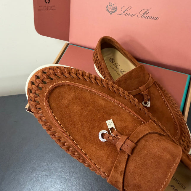 LP 26S CHARM LOAFERS IN RUST BROWN SUEDE