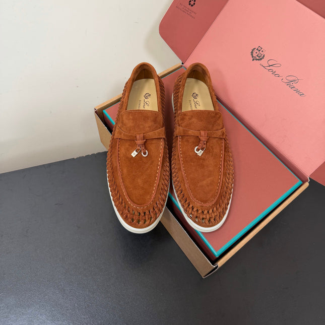 LP 26S CHARM LOAFERS IN RUST BROWN SUEDE
