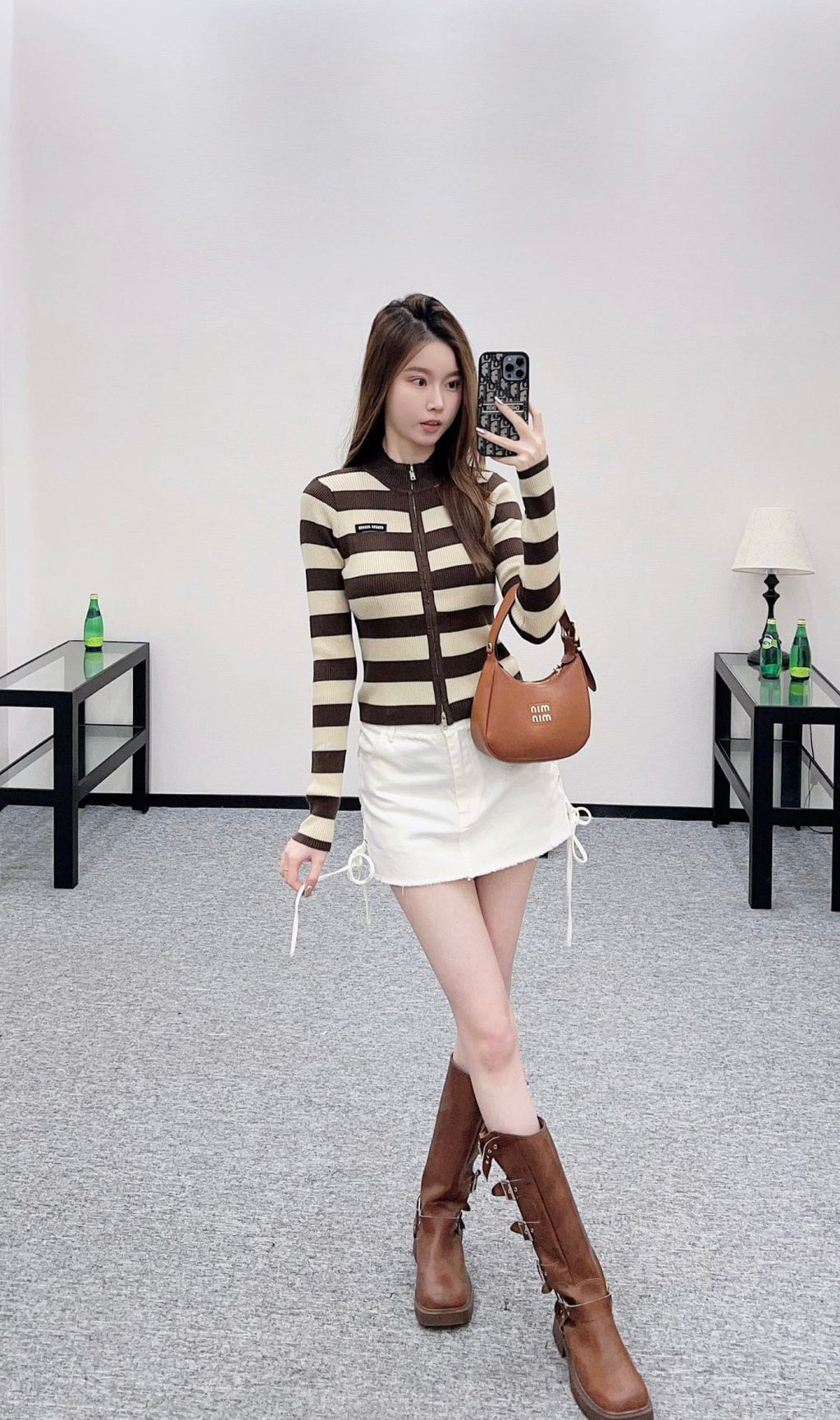 MIUMIU ZIP-UP KNIT TOP STYLE 20