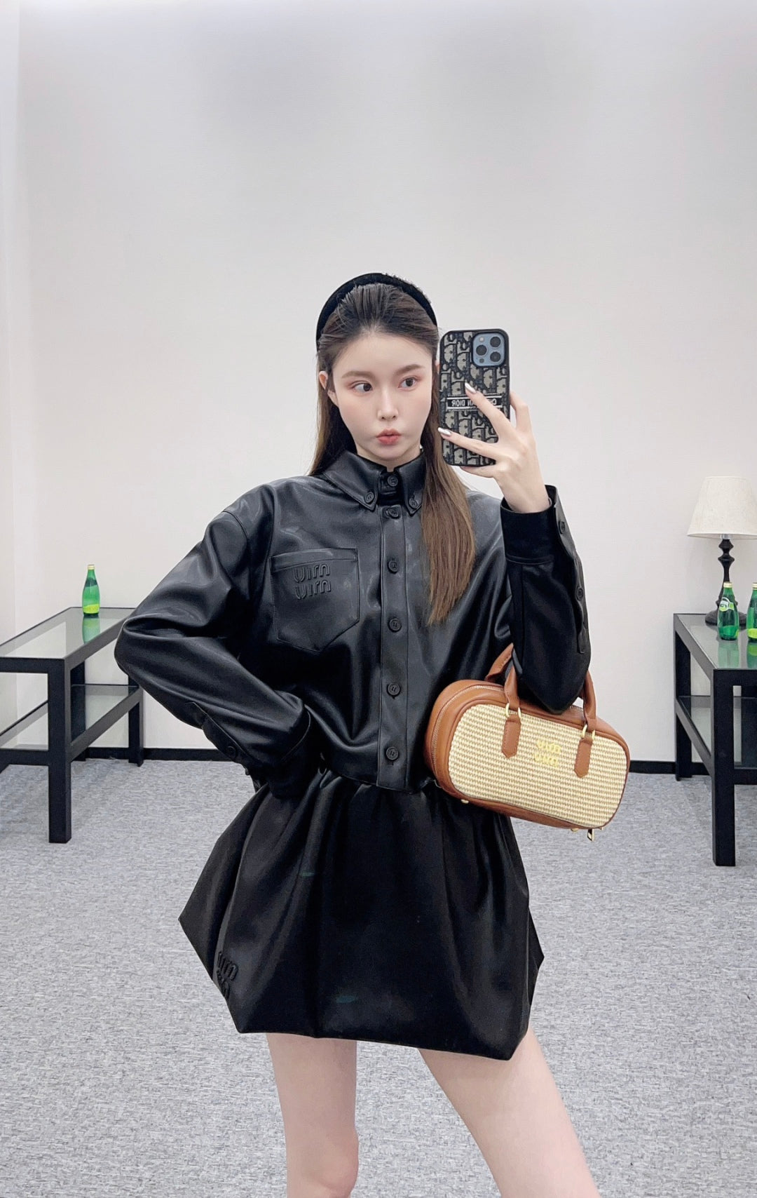 MIUMIU LEATHER JACKET STYLE 117