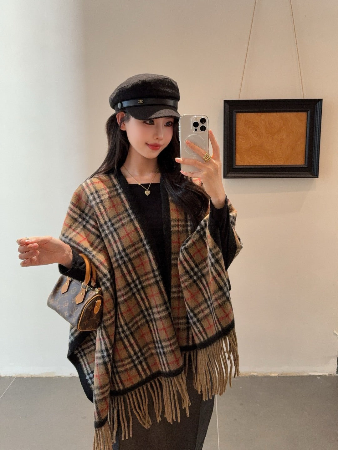 BURBERRY 25S PLAID KNITTED SCARF 114