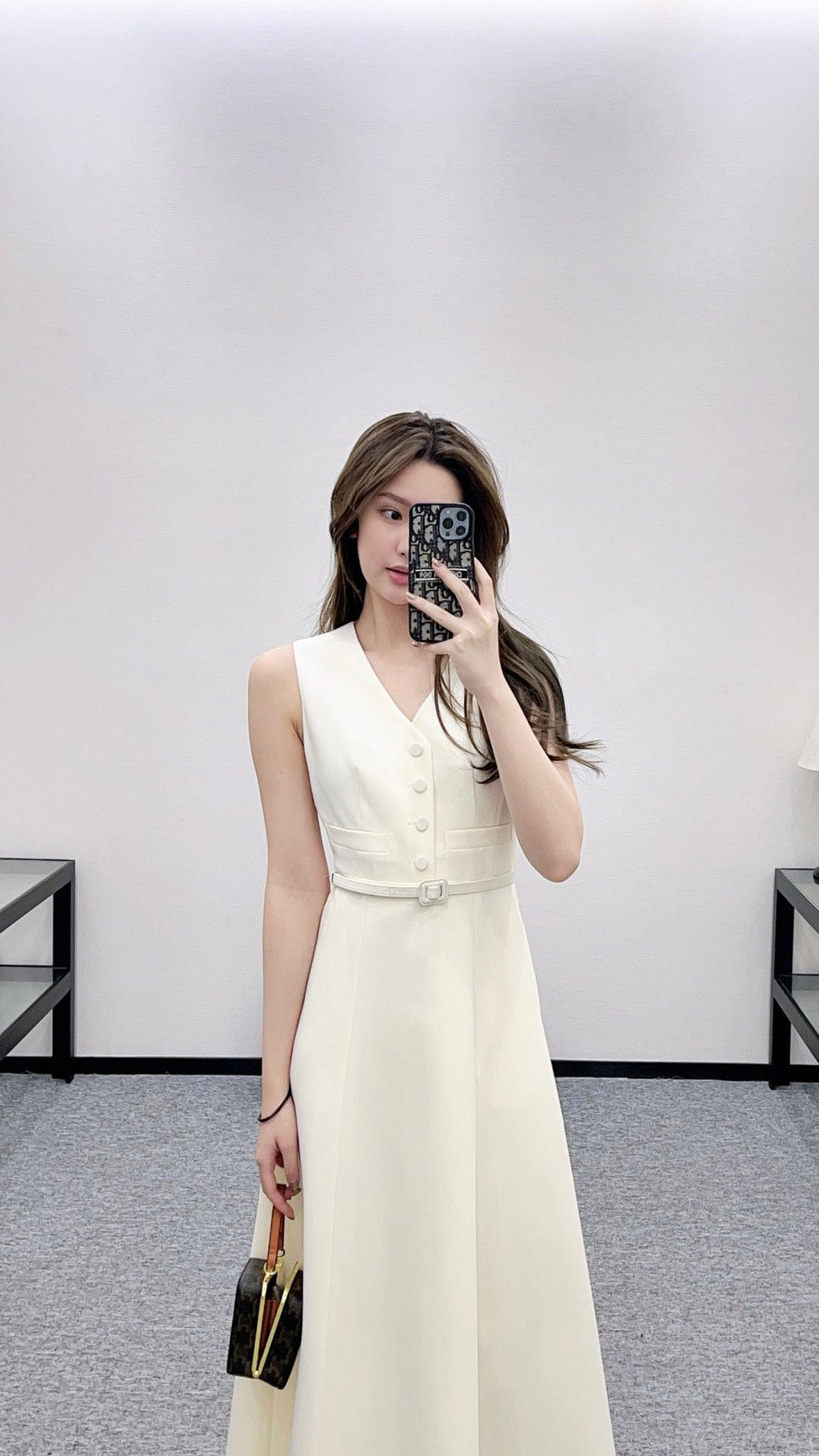 DIOR 25S SLEEVELESS DRESS WITH BELT STYLE 305