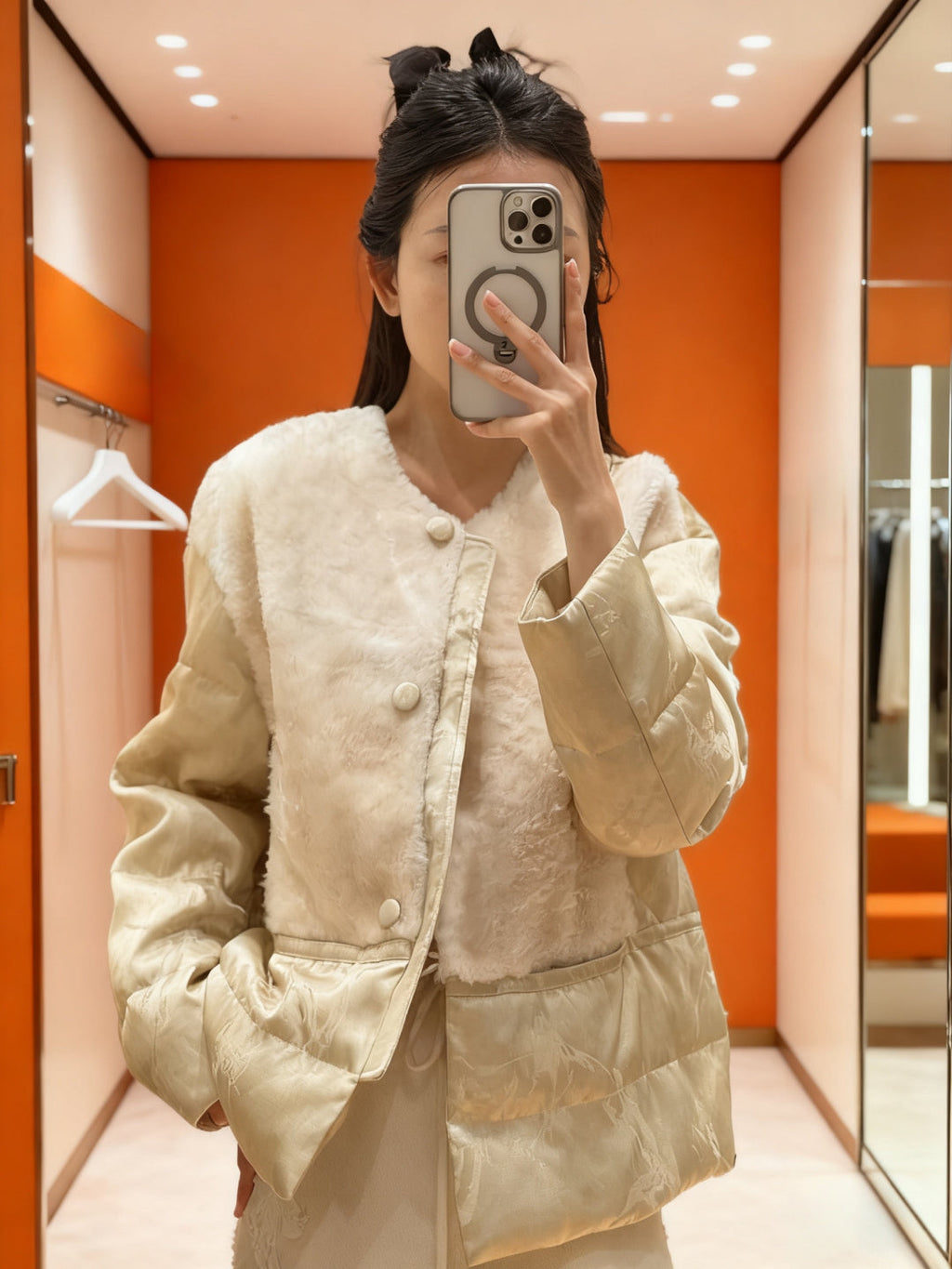 HERMES 25S MINK FUR JACKET 462