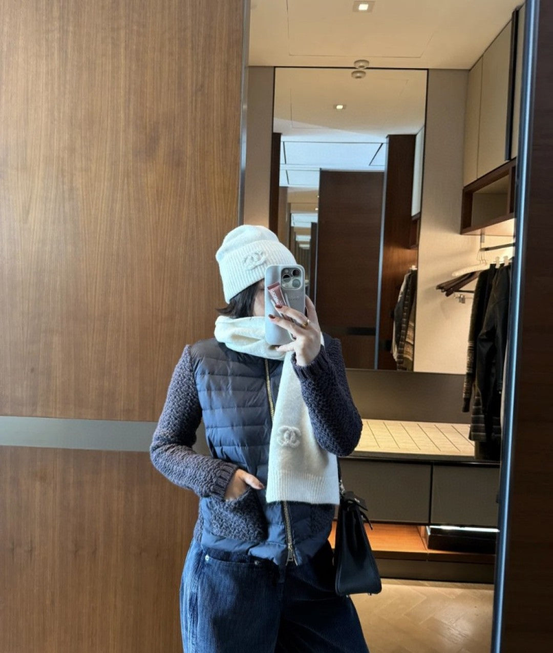 MONCLER 25S KNITTED PUFFER JACKET 422
