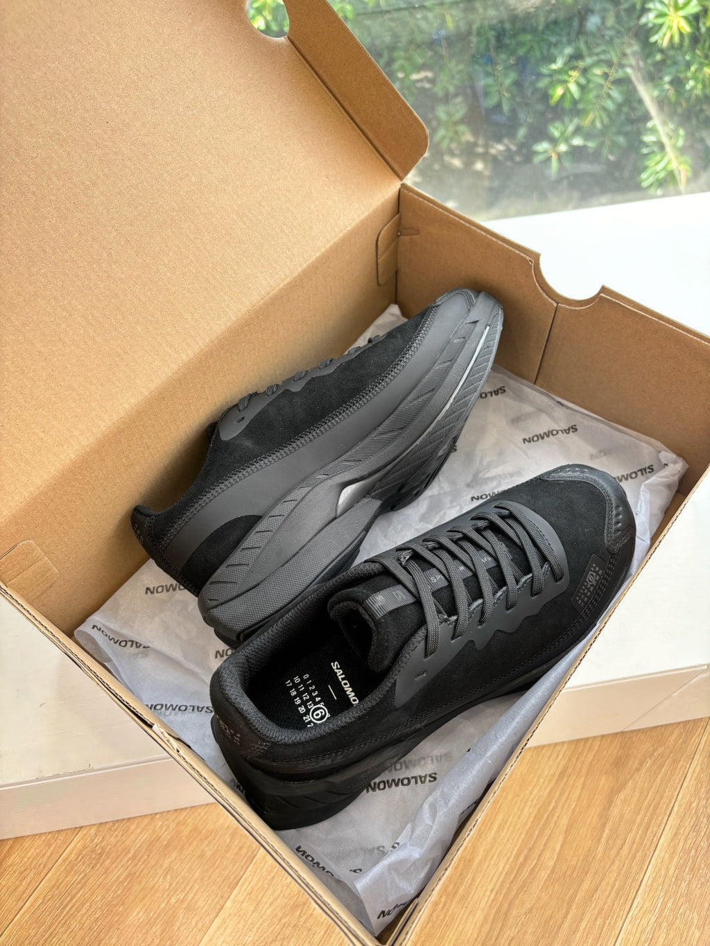 ALO 25S SALOMON SPECTUR SNEAKER IN BLACK FABRIC