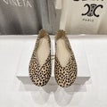 THE ROW 26S BALLET FLATS IN SPOTTED CALF HAIR