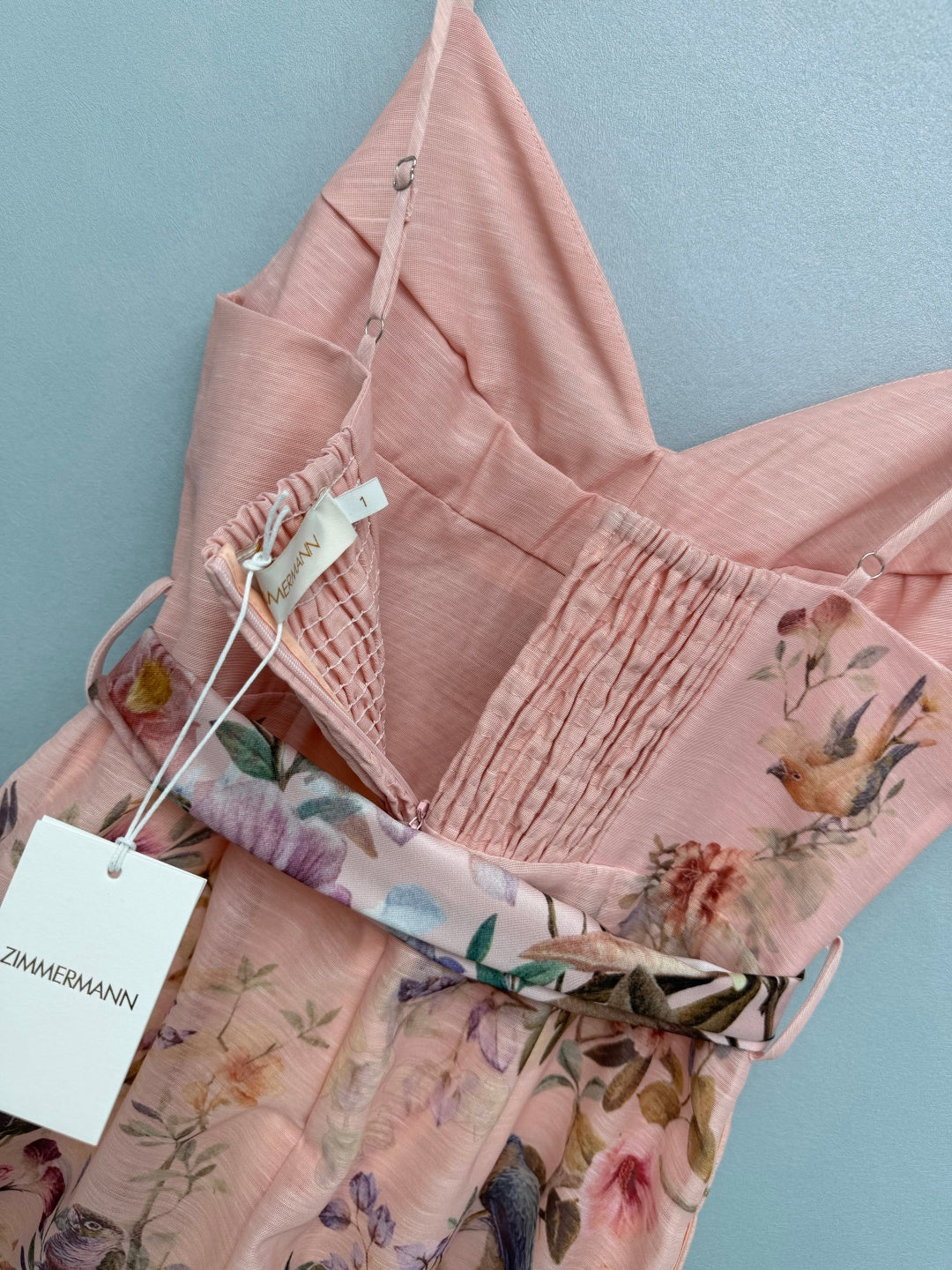 ZIMMERMANN 26S PATTERNED JUMPSUIT SET STYLE 132