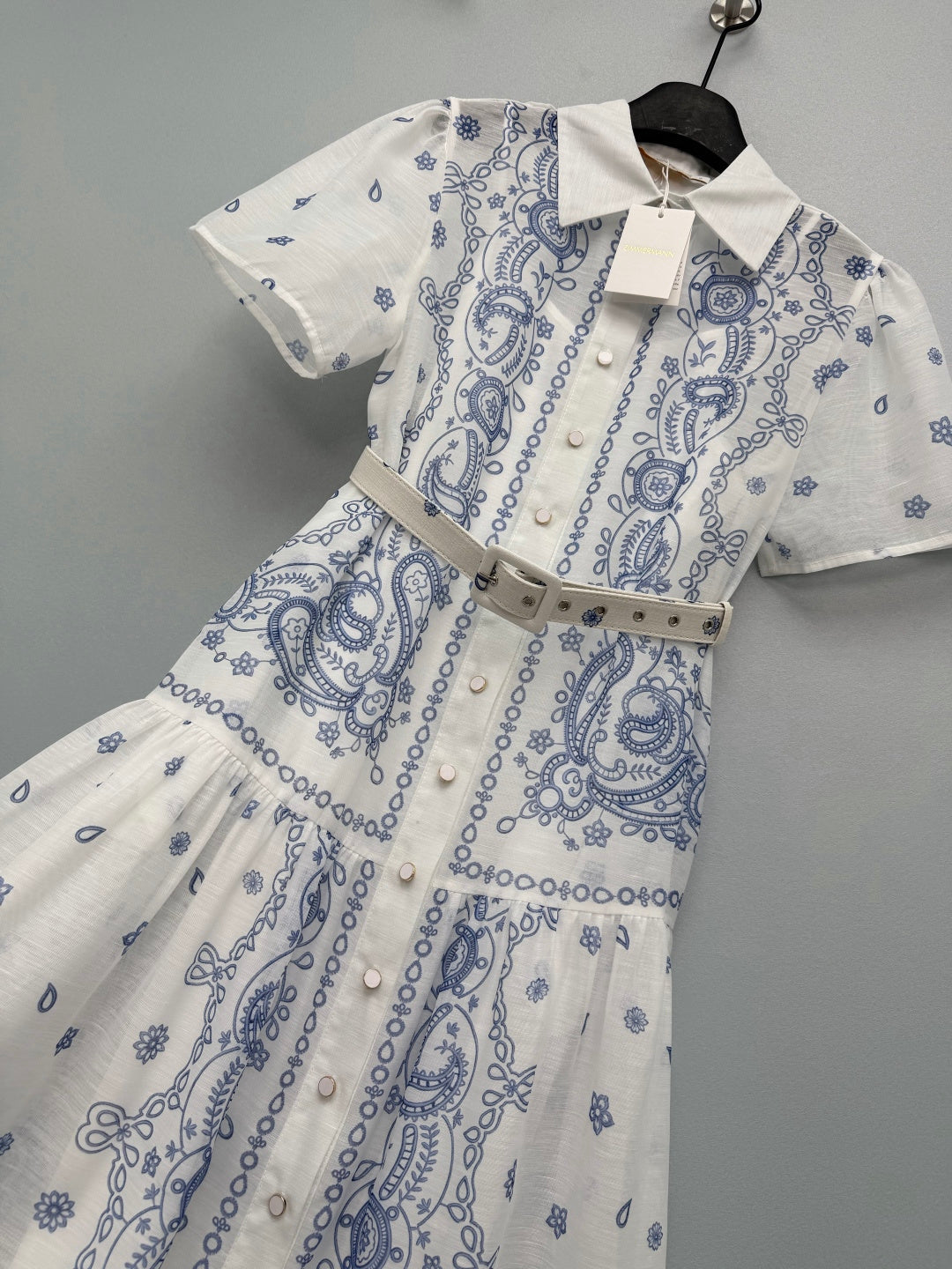 ZIMMERMANN 26S SHORT-SLEEVE SHIRT DRESS STYLE 109