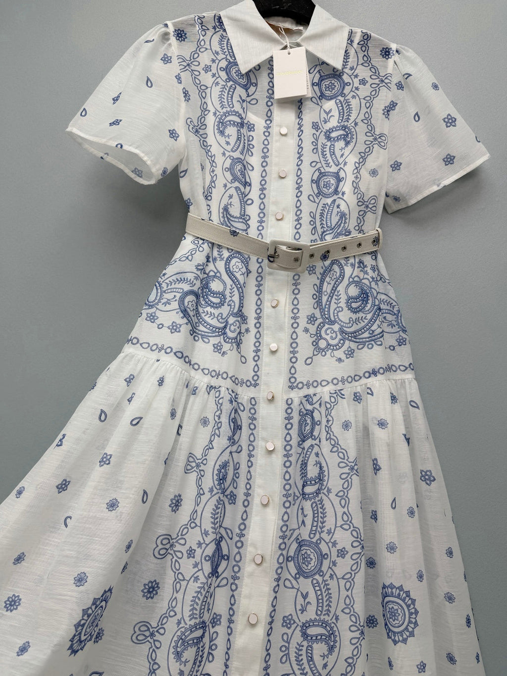 ZIMMERMANN 26S SHORT-SLEEVE SHIRT DRESS STYLE 109