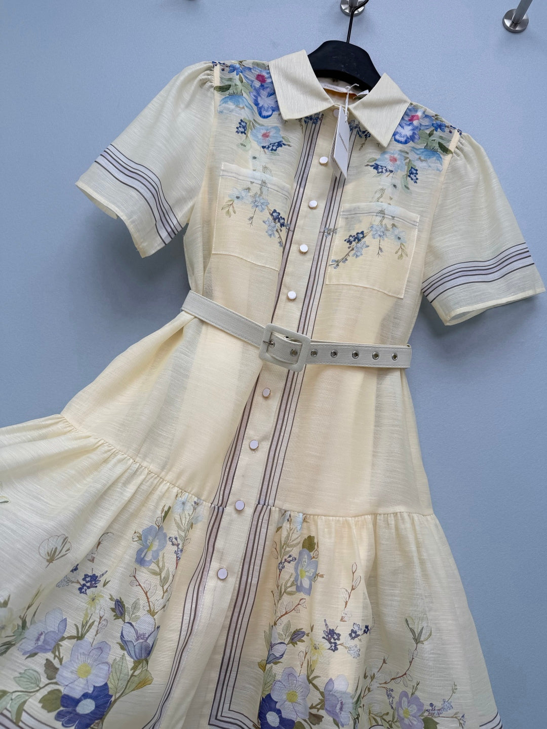 ZIMMERMANN 26S SHORT-SLEEVE SHIRT DRESS STYLE 108