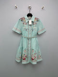 ZIMMERMANN 26S SHORT-SLEEVE SHIRT DRESS STYLE 107