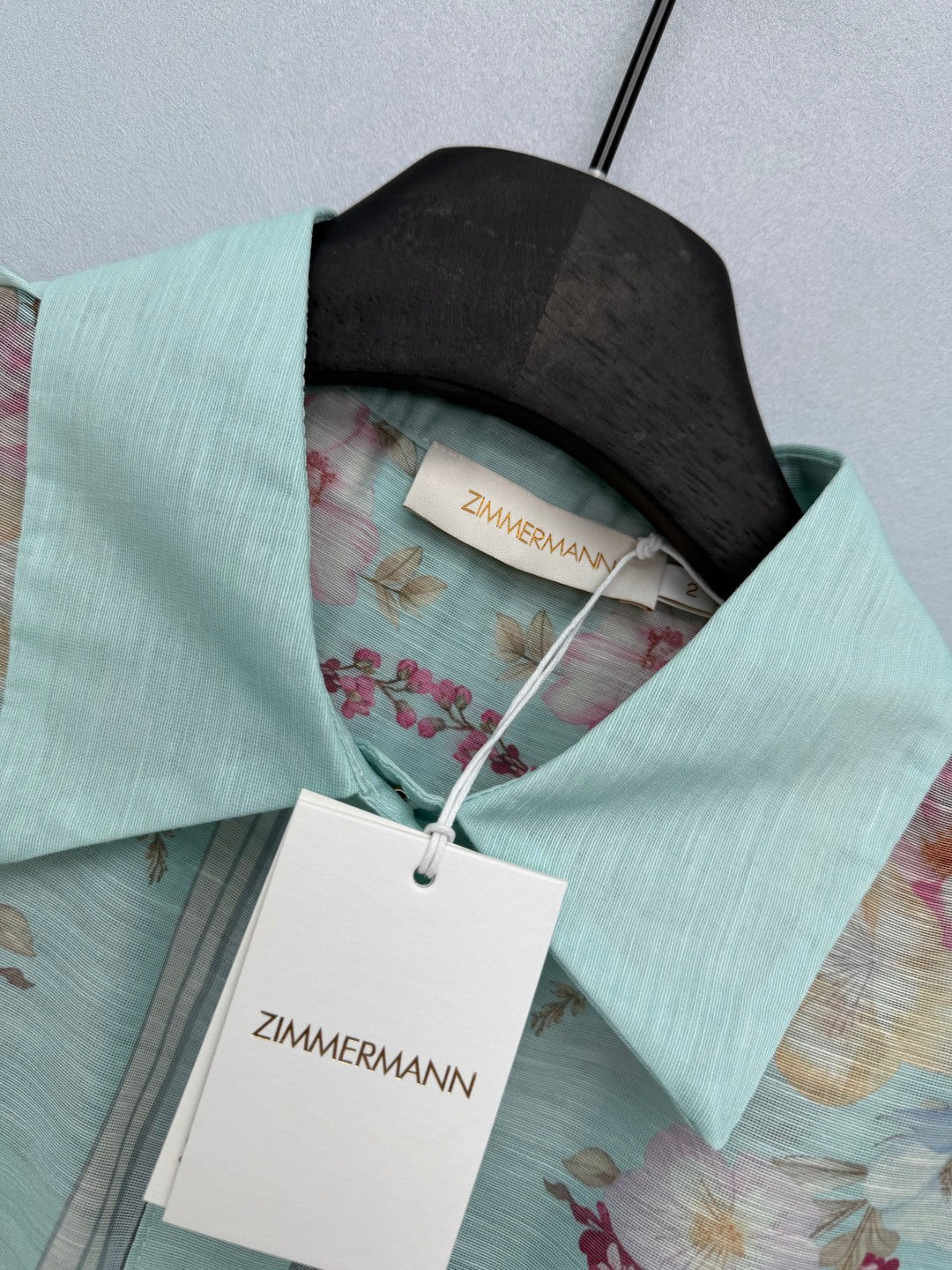 ZIMMERMANN 26S SHORT-SLEEVE SHIRT DRESS STYLE 107