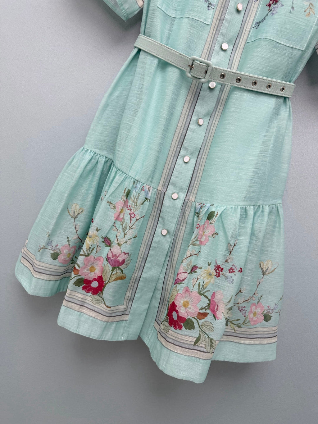 ZIMMERMANN 26S SHORT-SLEEVE SHIRT DRESS STYLE 107