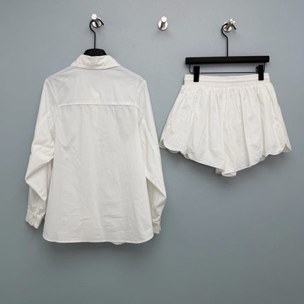 ZIMMERMANN 26S SHIRT AND SHORTS SET STYLE 105