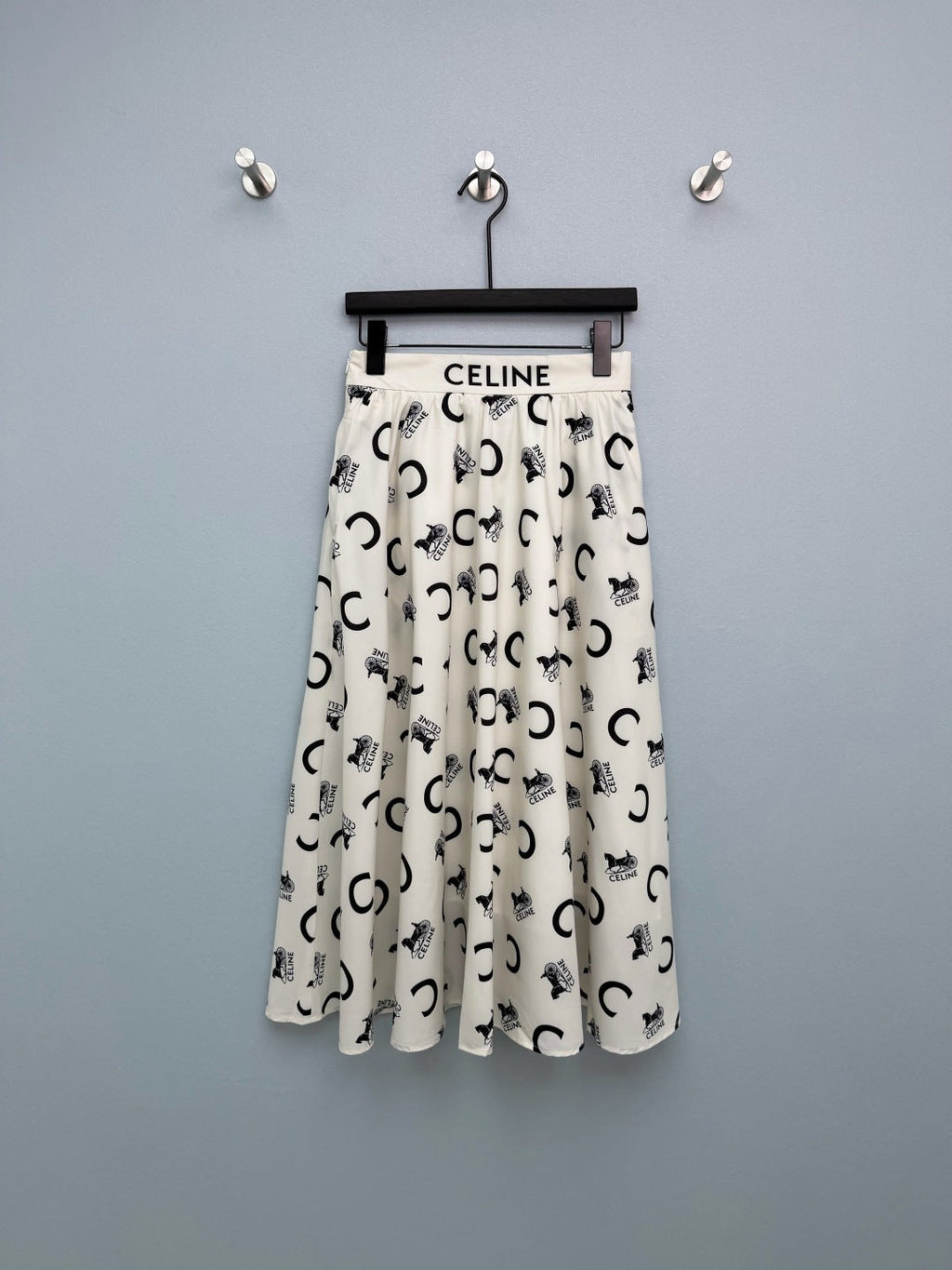 CELINE 26S PATTERNED SKIRT 403