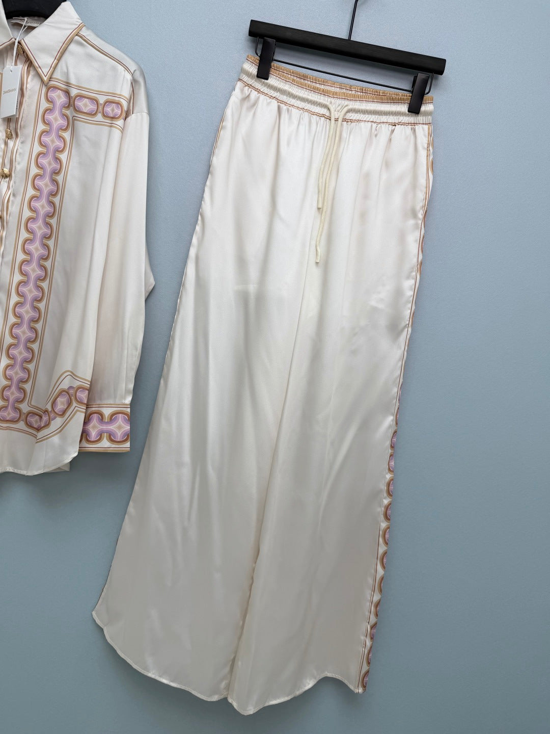 ZIMMERMANN 26S TOP AND WIDE-LEG PANTS SET STYLE 98