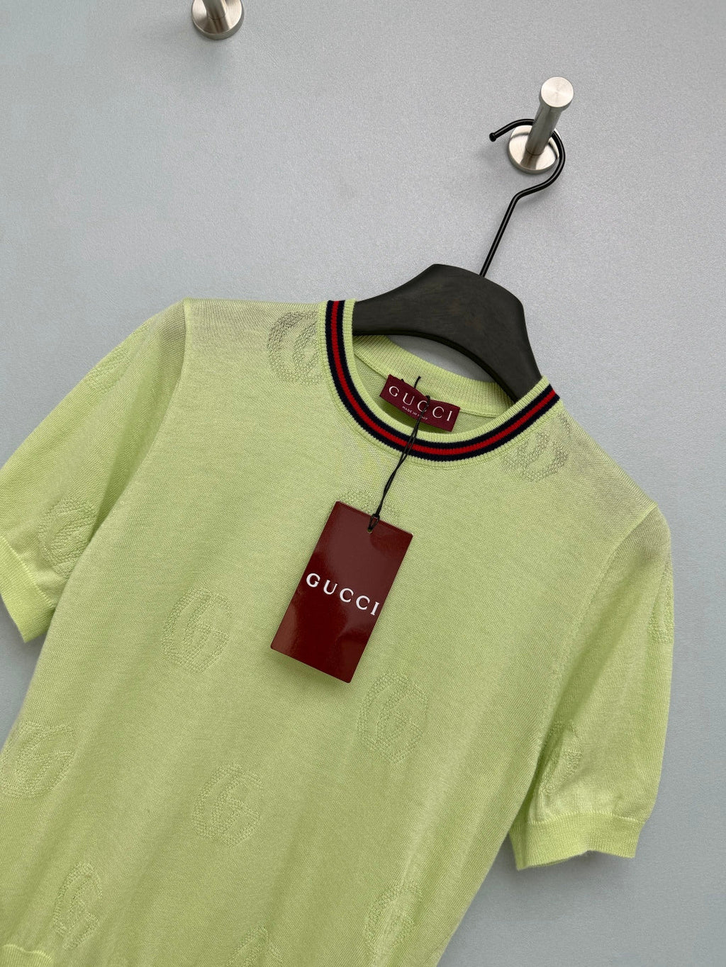GUCCI 26S SHORT-SLEEVE KNIT SWEATER 389