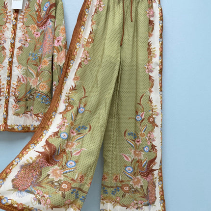 ZIMMERMANN 26S SHIRT AND STRAIGHT-LEG PANTS SET STYLE 78
