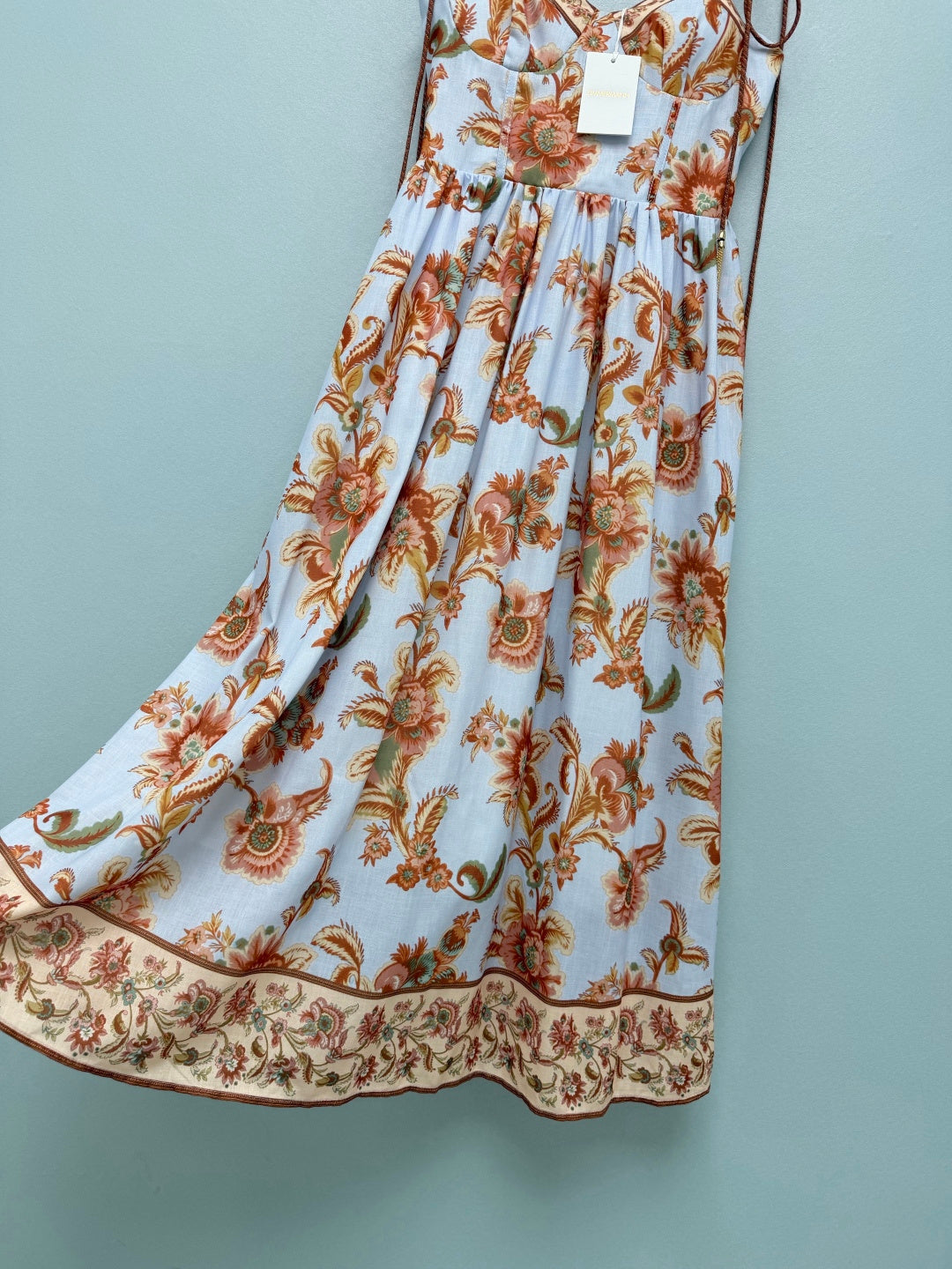 ZIMMERMANN 26S PATTERNED MIDI DRESS STYLE 76