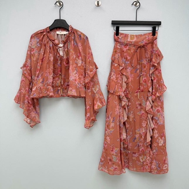 ZIMMERMANN 26S TOP AND SKIRT SET STYLE 64