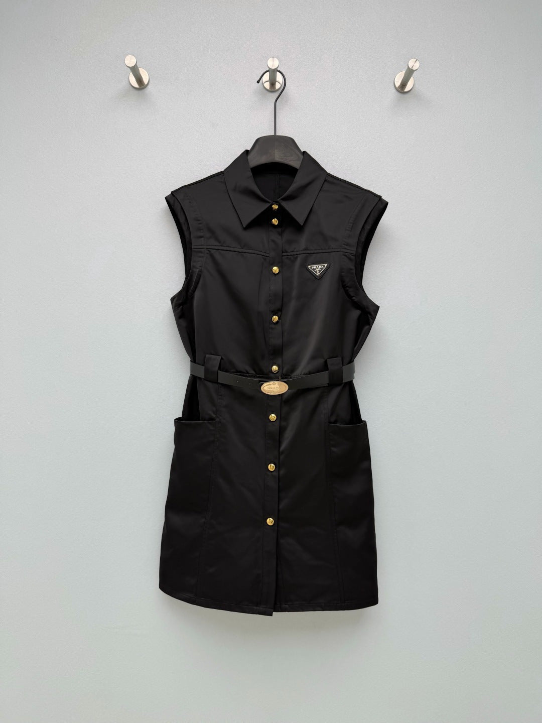PRADA 26S SLEEVELESS COLLARED DRESS STYLE 867