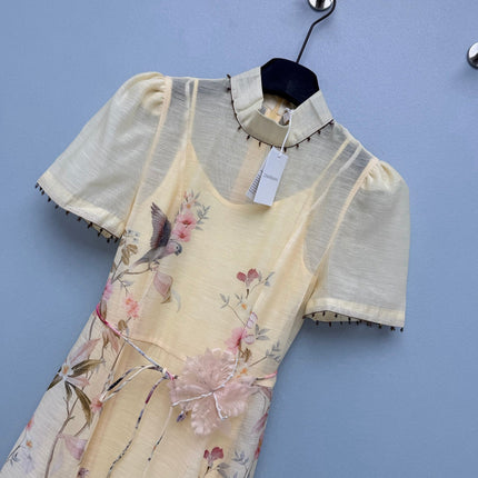 ZIMMERMANN 26S BEADED COLLAR DRESS STYLE 33