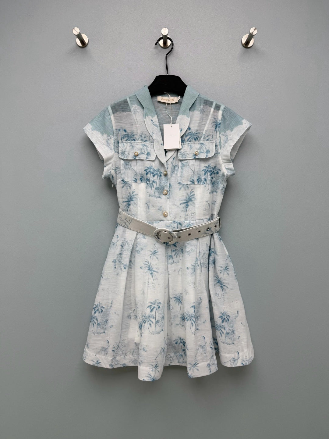 ZIMMERMANN 26S SLEEVELESS DRESS WITH BELT STYLE 30