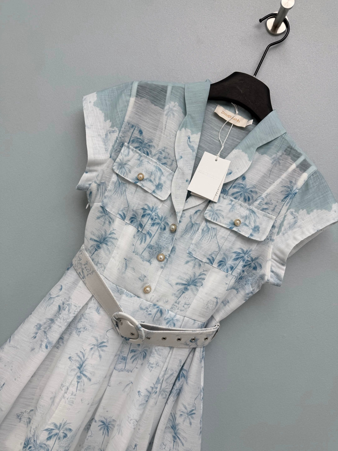 ZIMMERMANN 26S SLEEVELESS DRESS WITH BELT STYLE 30