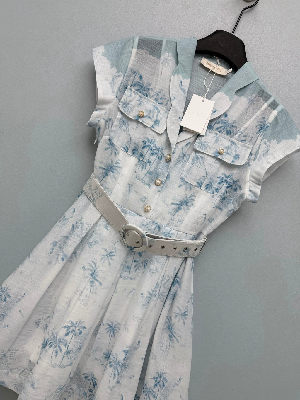 ZIMMERMANN 26S SLEEVELESS DRESS WITH BELT STYLE 30