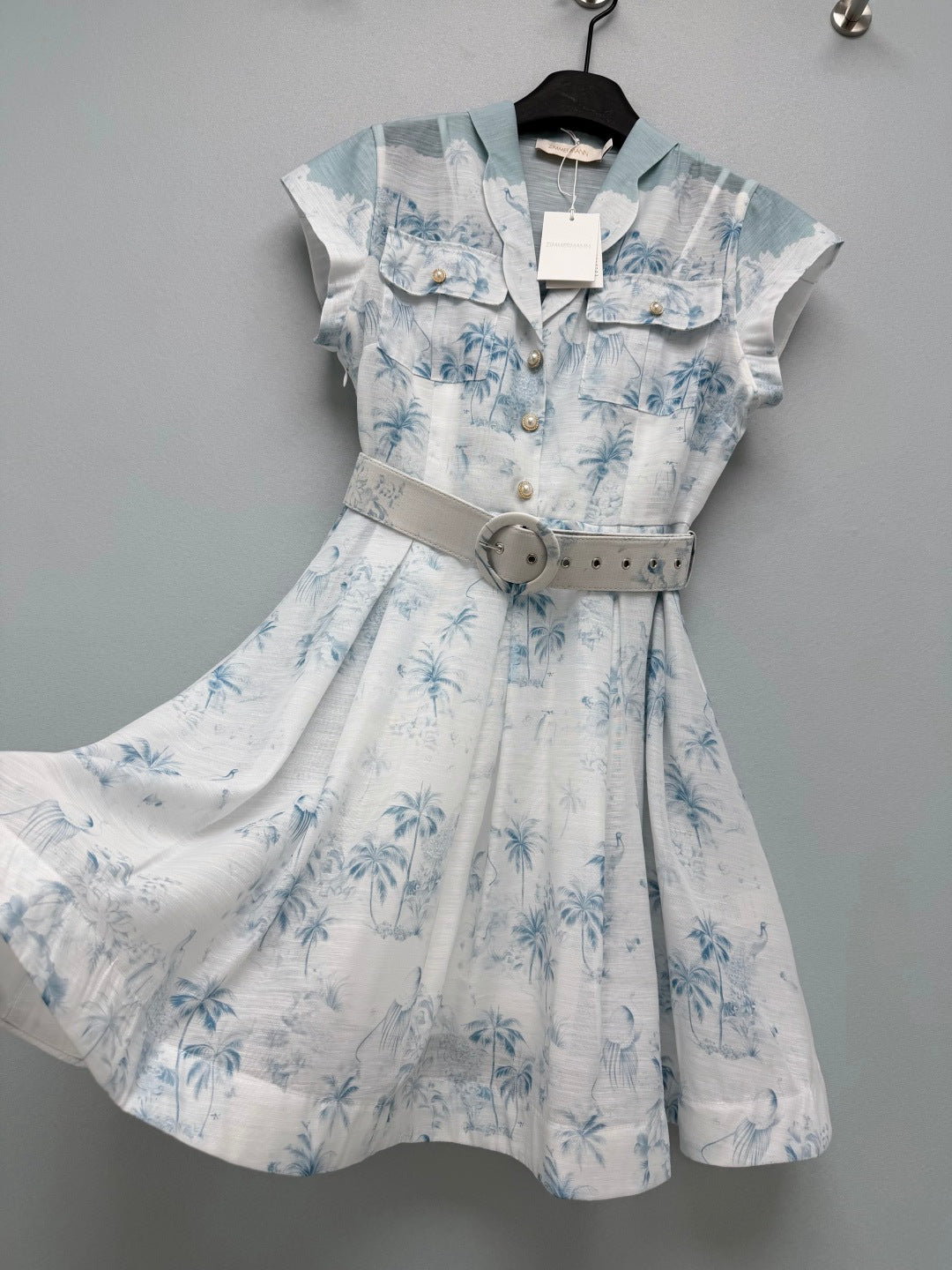 ZIMMERMANN 26S SLEEVELESS DRESS WITH BELT STYLE 30