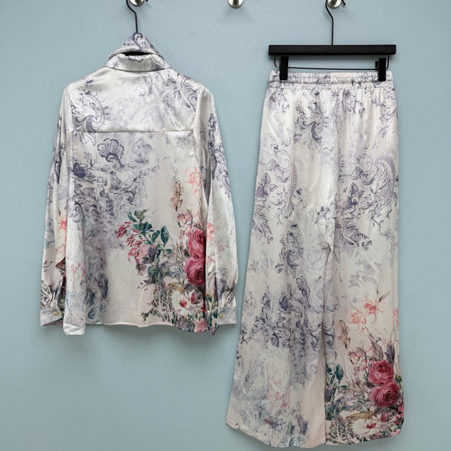 ZIMMERMANN 26S SHIRT AND LONG PANTS SET STYLE 31