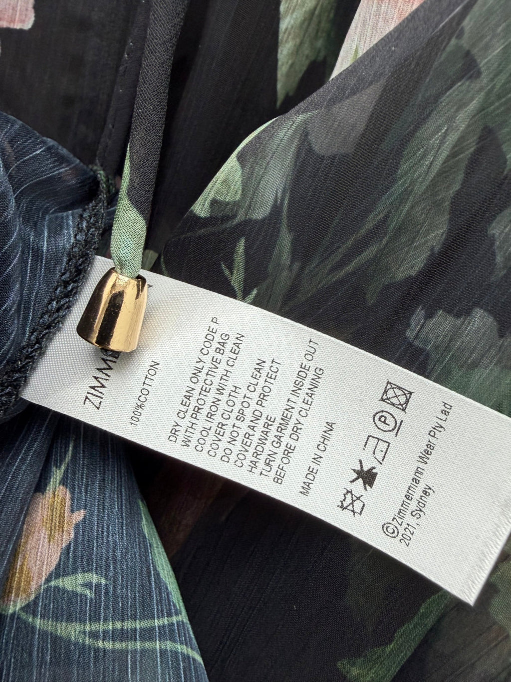 ZIMMERMANN 26S CHIFFON MAXI DRESS STYLE 28