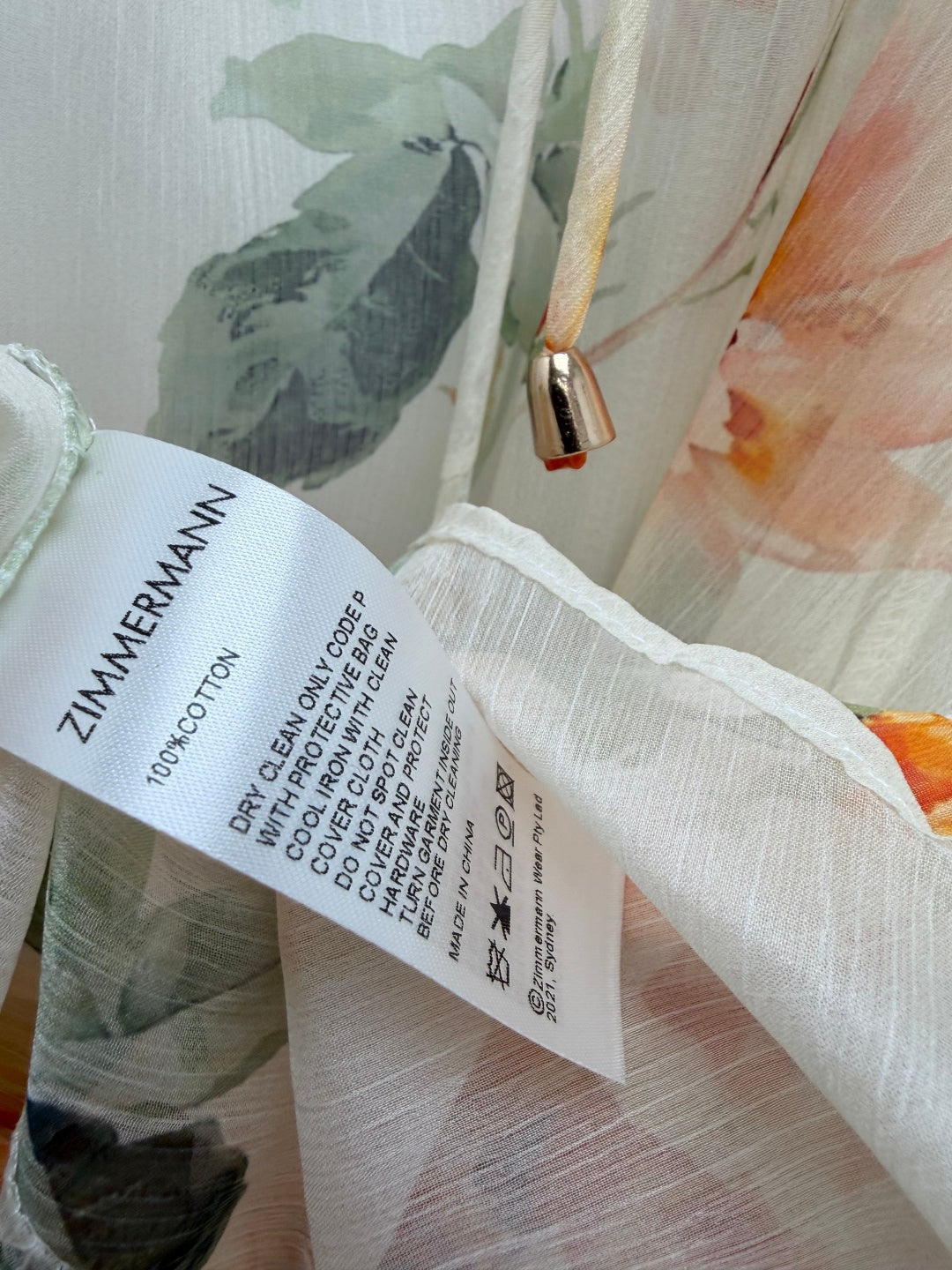 ZIMMERMANN 26S CHIFFON MAXI DRESS STYLE 27