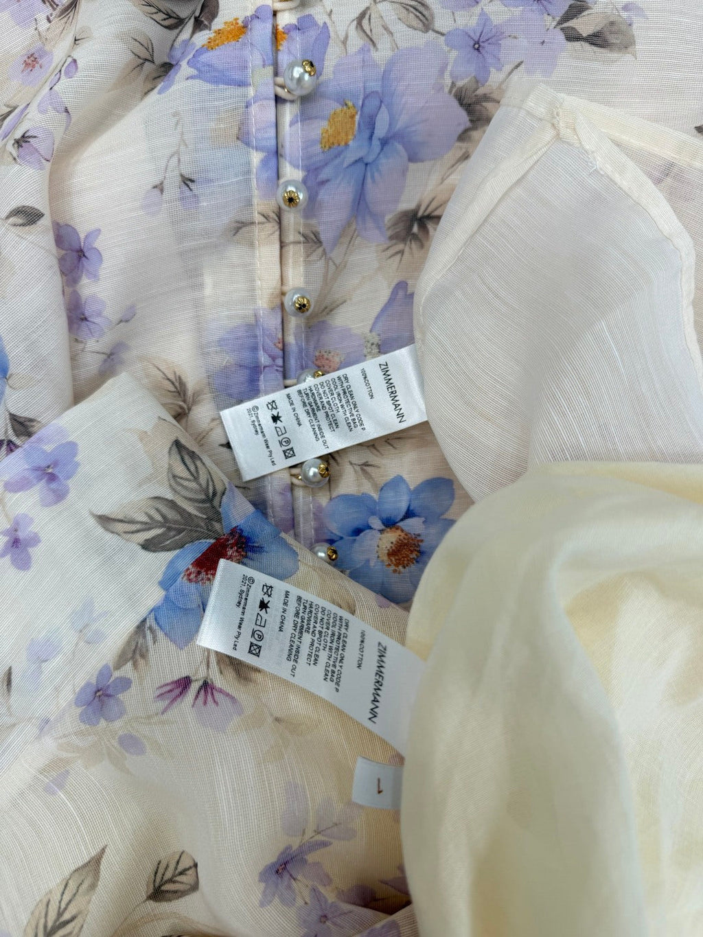 ZIMMERMANN 26S PATTERNED TOP AND SKIRT SET STYLE 24