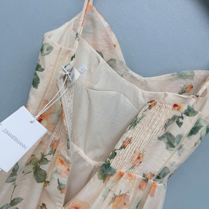 ZIMMERMANN 26S FLORAL SPAGHETTI STRAP DRESS STYLE 23