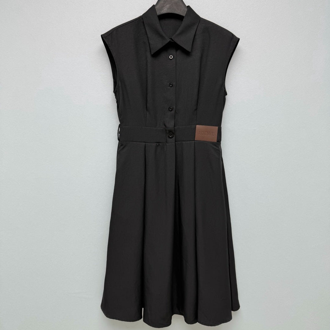 LOEWE 26S SLEEVELESS SHIRT DRESS 346
