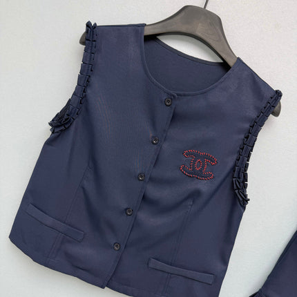 CHANEL 26S VEST TOP & SHORTS SET STYLE 1175