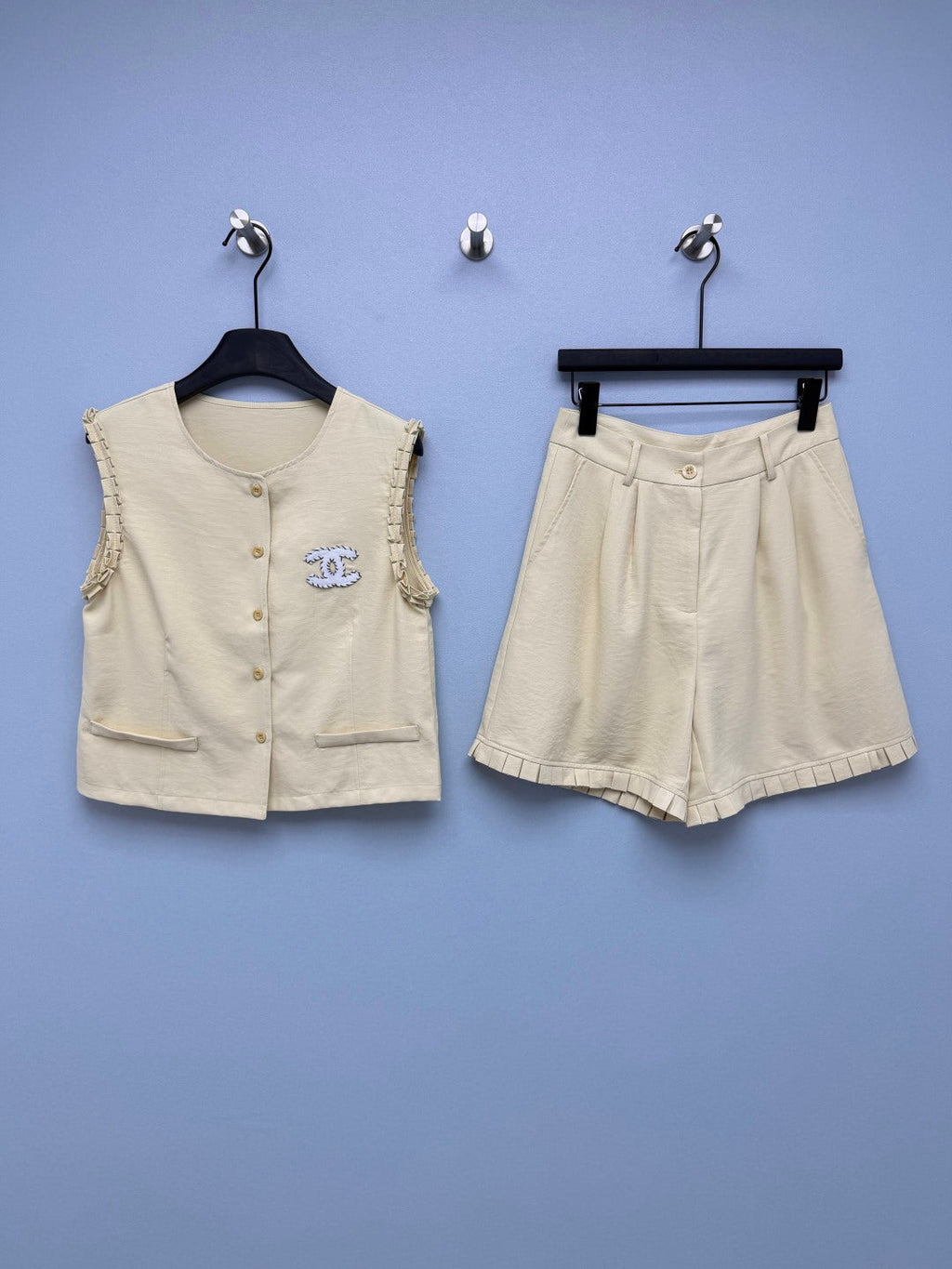 CHANEL 26S VEST TOP & SHORTS SET STYLE 1174