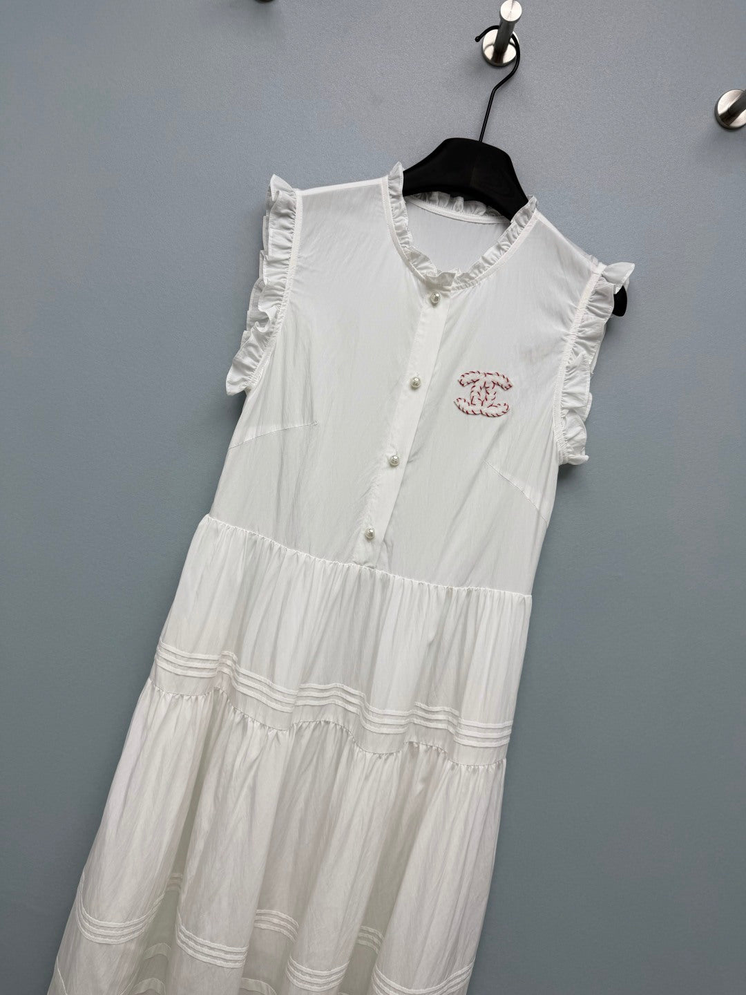 CHANEL 26S PLEATED SLEEVELESS DRESS STYLE 1127