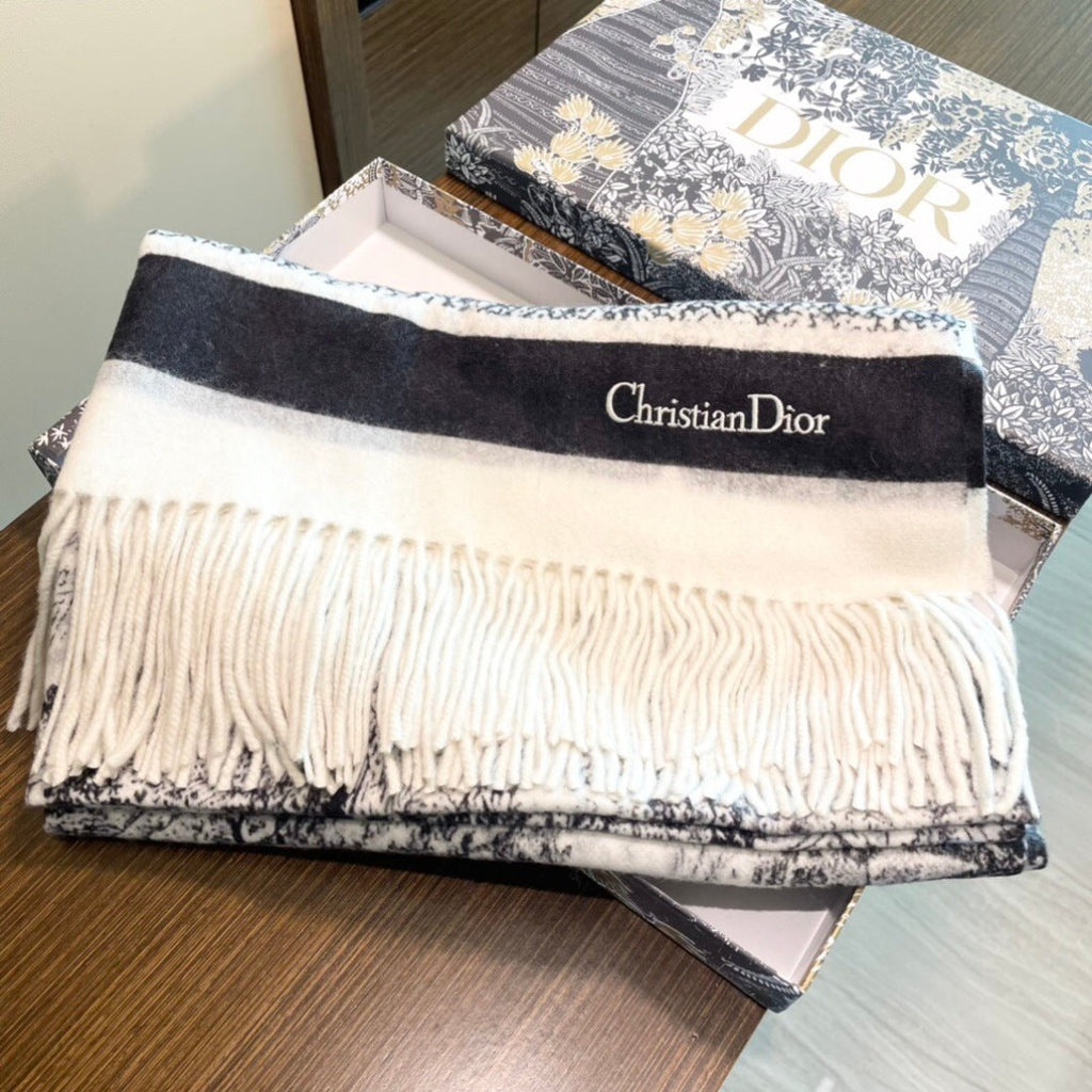 DIOR 26S SCARF 200CM IN CASHMERE 132257