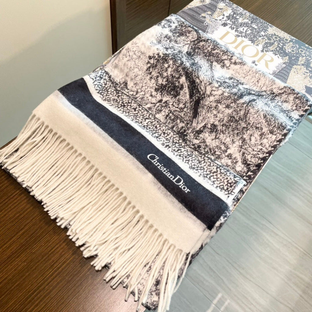 DIOR 26S SCARF 200CM IN CASHMERE 132257
