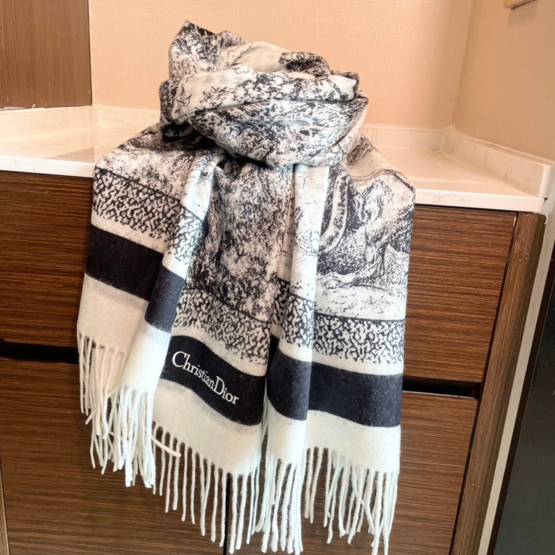 DIOR 26S SCARF 200CM IN CASHMERE 132257