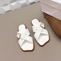CHLOÉ 26S SANDALS IN WHITE CALFSKIN