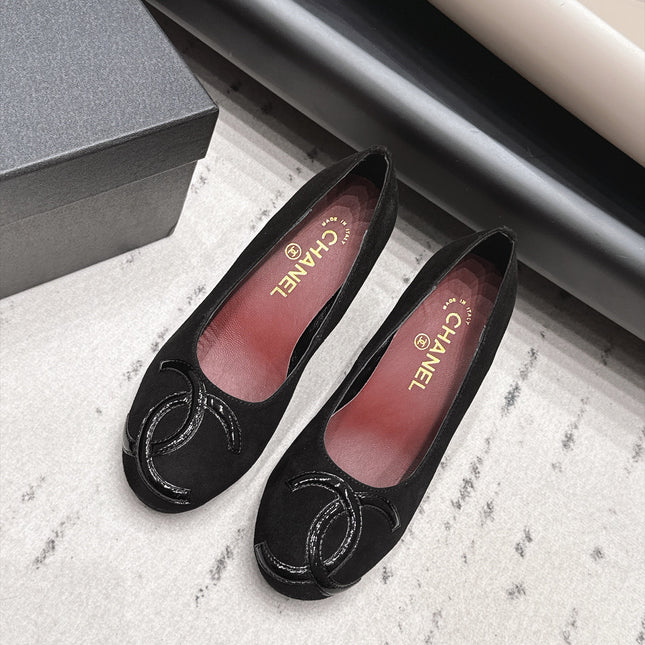 CHANEL 26S HIGH HEEL PUMPS 80 MM IN BLACK SUEDE