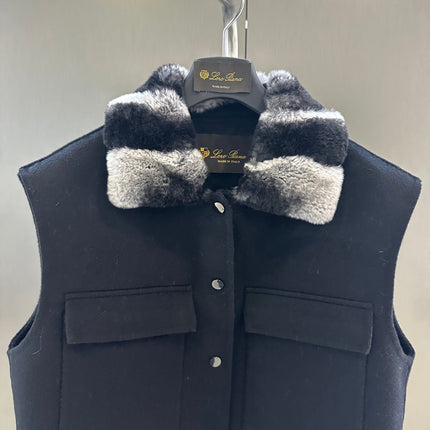 LP 26S FUR-COLLAR VEST 595
