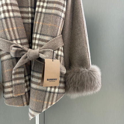 BURBERRY 25S PLAID WOOL COAT 133