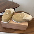 MIUMIU 25S MULES SLIPPERS SHEEPWOOL IN LIGHT BROWN SUEDE